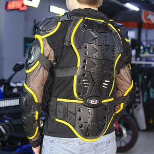 Черепаха защитная ATAKI SC-P114 (черн/кисл желт, XL)