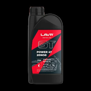 LAVR MOTO Моторное масло GT POWER 4T 20W50 SN , 1 л