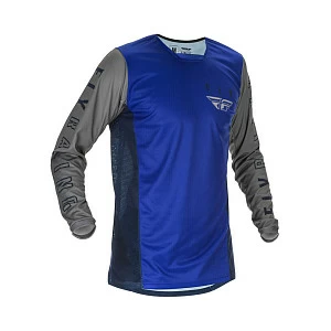 Джерси FLY RACING KINETIC K121 синяя/фиолетовая/серая (2021)  M